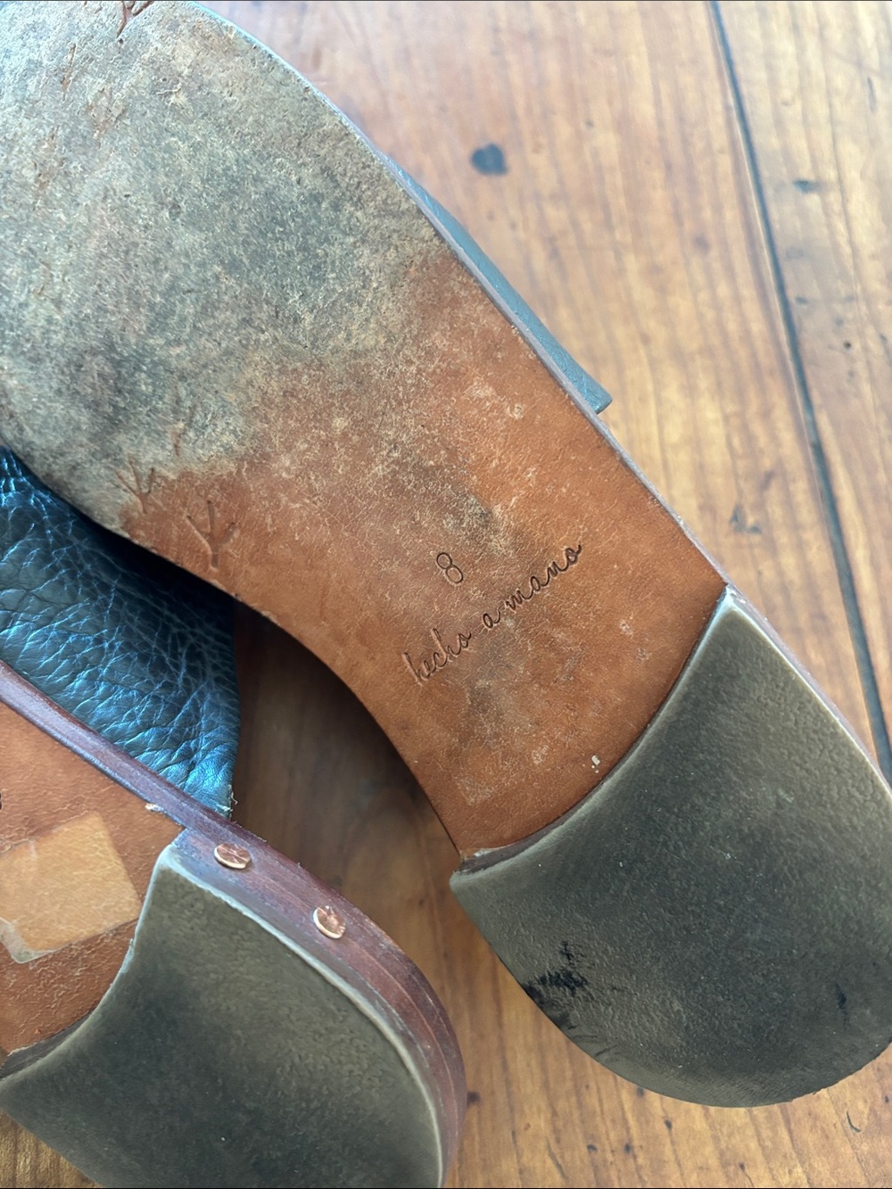 Beek Black Leather Slip-On Mules Women’s 8 - Picture 6 of 8